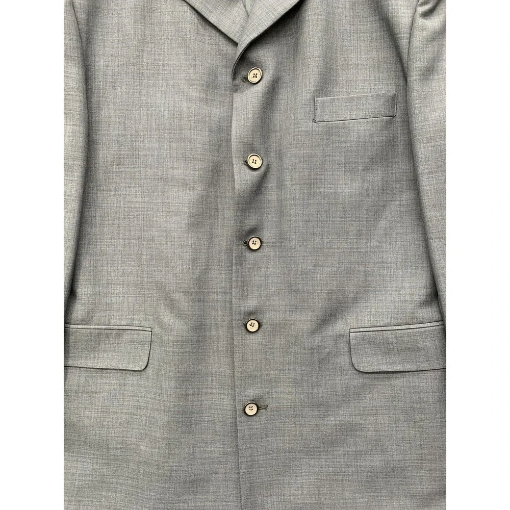 Alberto Celini Blazer 44L Men Single Breasted Gray Modern Contemporary Church